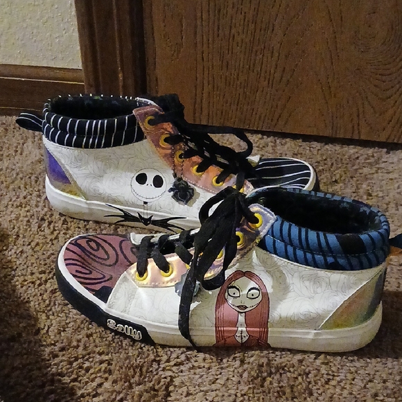 Disney Womens Sneakers with Black, White, and Blue Accents - Picture 2 of 11